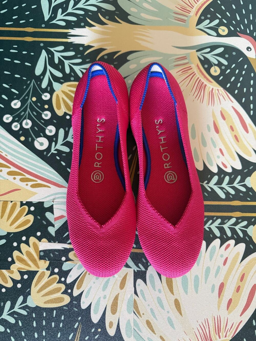 Rothy’s NWOT hot pink ballet flats size 6